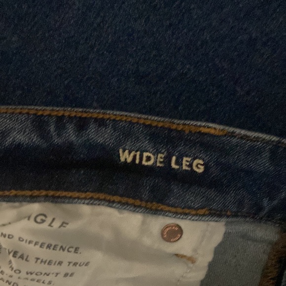 American Eagle wide leg jeans size 14 regular - Picture 3 of 4